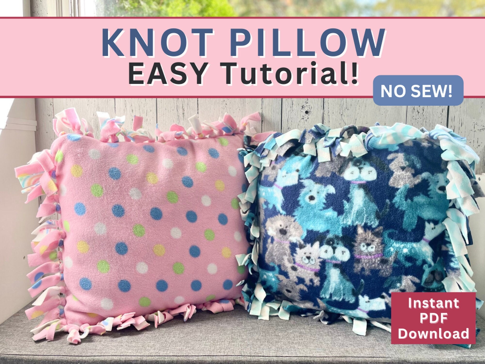 No sew fleece pillow hotsell