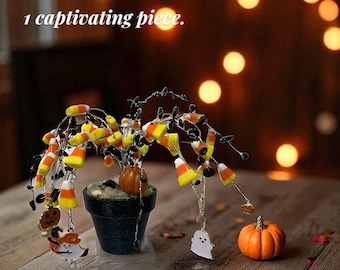 Árbol de caramelos de maíz de Halloween