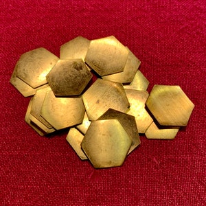 19 mm および 25 mm 真鍮六角ブランク