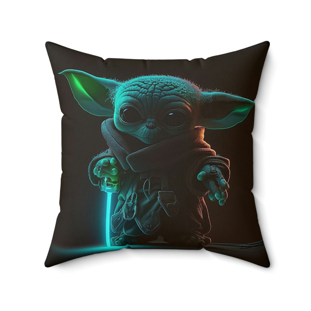 Baby Yoda Pillow Grogu Pillow Star Wars Pillow May the 4th Etsy