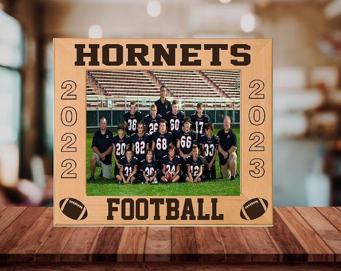 Football Team Picture Frame, Personalized Coach Thank You Gift, Coach Gift Picture Frame, Personalized Coach Gifts, FREE SHIPPING