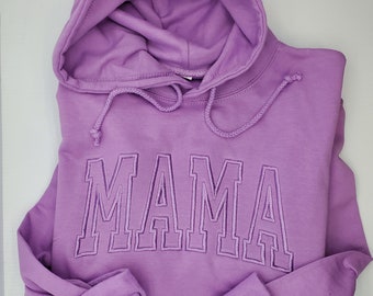 Custom Embroidered MAMA Sweatshirt || Embroidered MAMA Pullover || Gifts for Mom || Mom Style || Cozy Lounge Wear ||  Gift for girlfriend