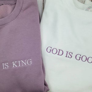 God Is Good, Jesus Is King, God is Good Sweatshirt, Religious Shirt, Religious Apparel, Best Seller, Best Selling Religious Shirt, Etsy Pick, Trending Religious Shirt, Child of God, Easter Shirt, Christmas Gift,