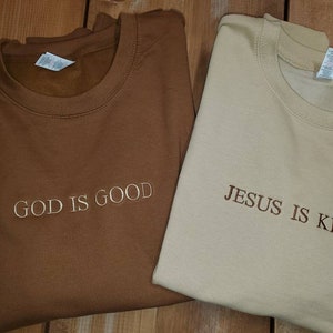 God Is Good, Jesus Is King, God is Good Sweatshirt, Religious Shirt, Religious Apparel, Best Seller, Best Selling Religious Shirt, Etsy Pick, Trending Religious Shirt, Child of God, Easter Shirt, Christmas Gift,