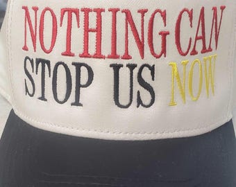 Nothing Can Stop Us Now,Magic Coordinator, Custom Embroidered Hat, Florida Vacation Hat, Mom Dad Hat, Runaway Train