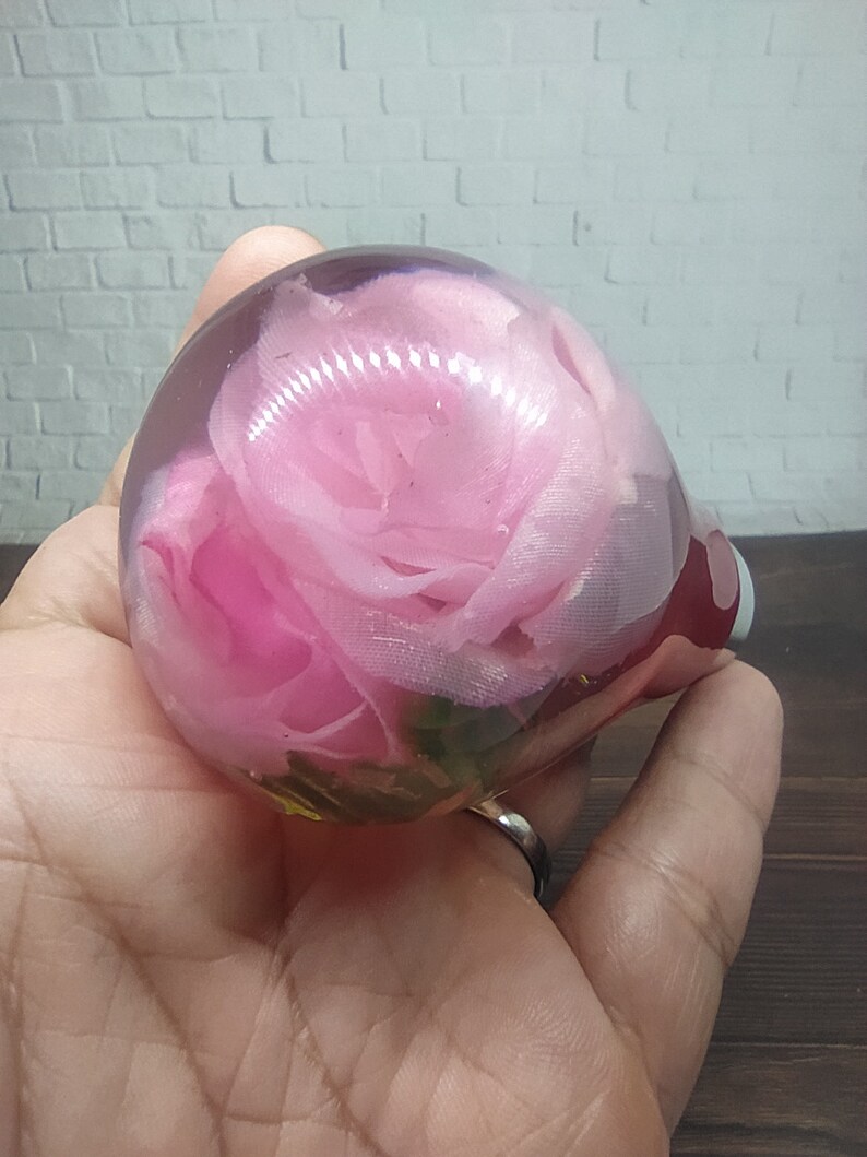 Underwater Pink Rose Flower Gear Shift Knob Acrylic Resin_a247 Etsy