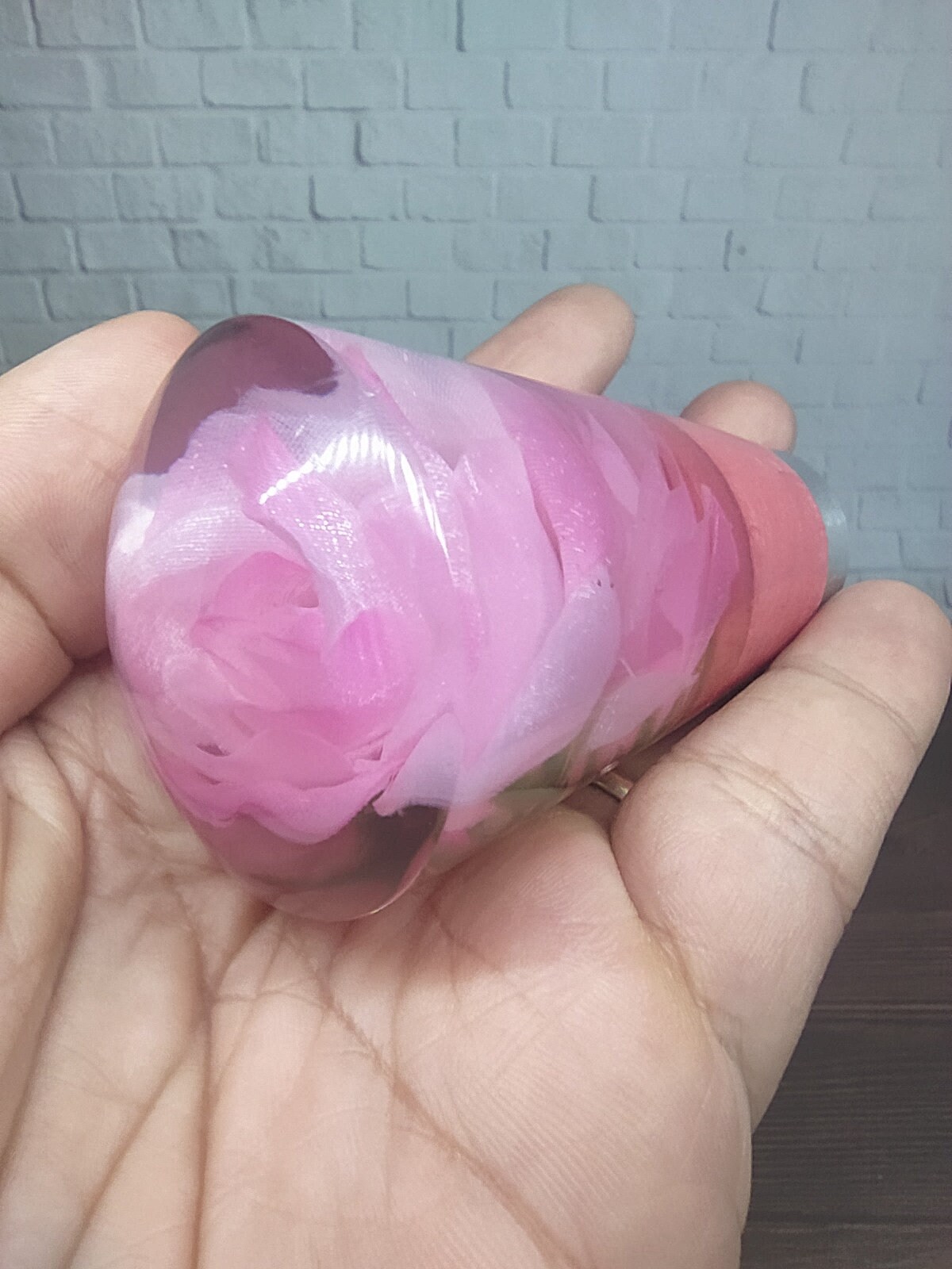 Underwater Pink Rose Flower Gear Shift Knob Acrylic Resin_a158 Etsy