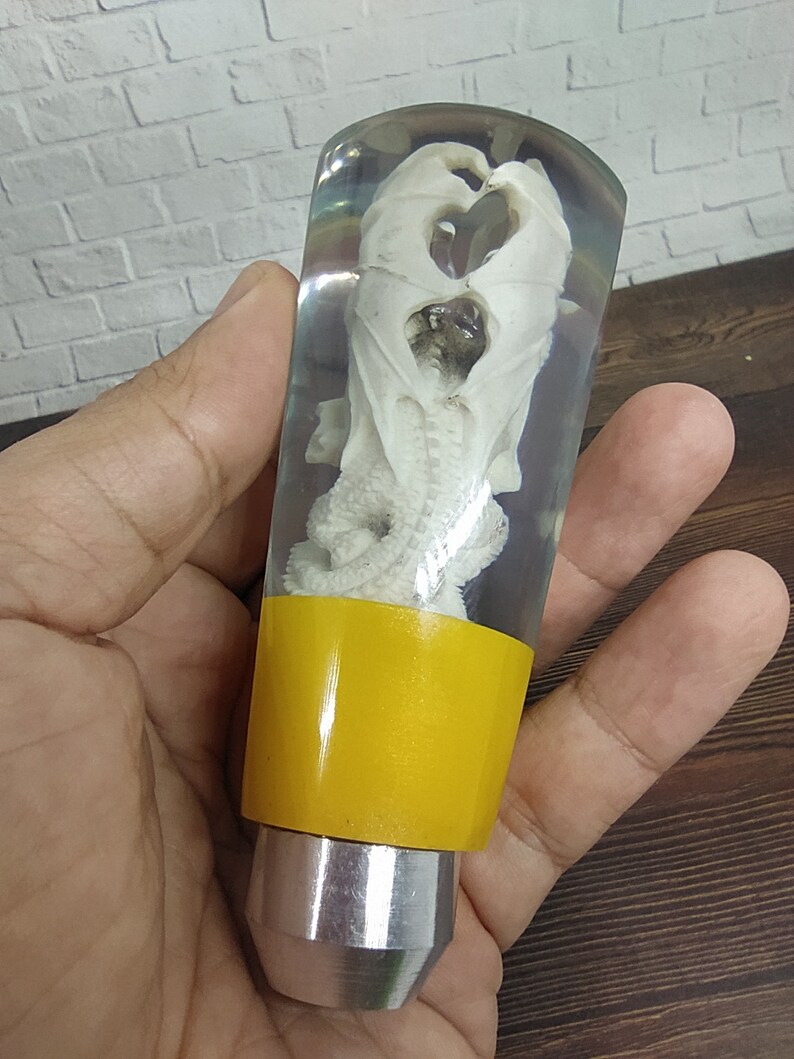 Underwater Dragon Sculpture Gear Shifter Knob Deer Antler Etsy