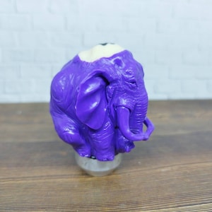 Mammoth Elephant Gear Shift Shifter Knob Handle Transmission from Billiard Ball Hand Carved (Thread 12x1,25)