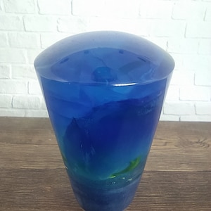 Underwater Blue Rose Flower Gear Shift Knob Acrylic Resin_a166 (Thread 12x1,25)