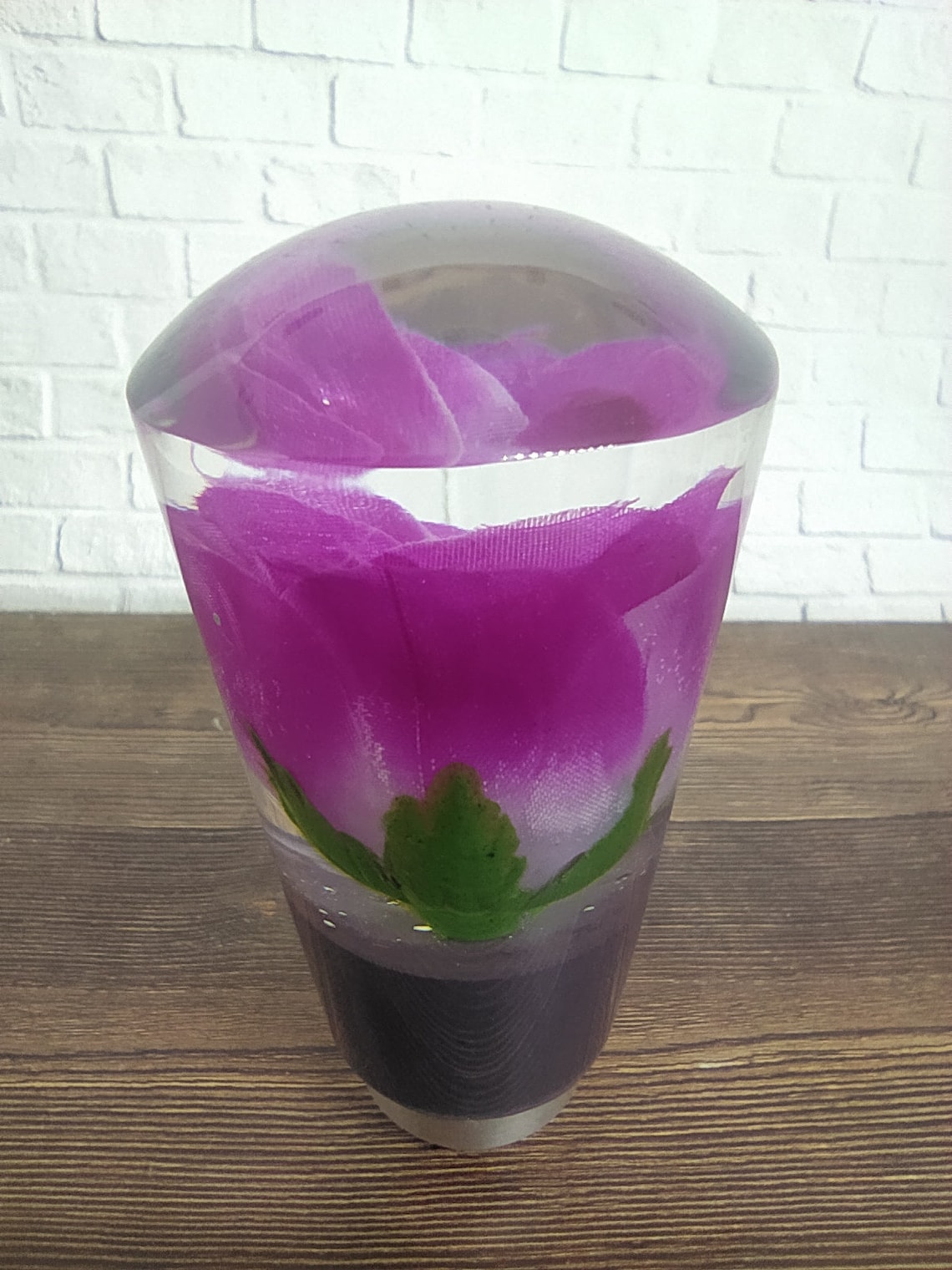Underwater Purple Rose Flower Gear Shift Knob Acrylic Etsy