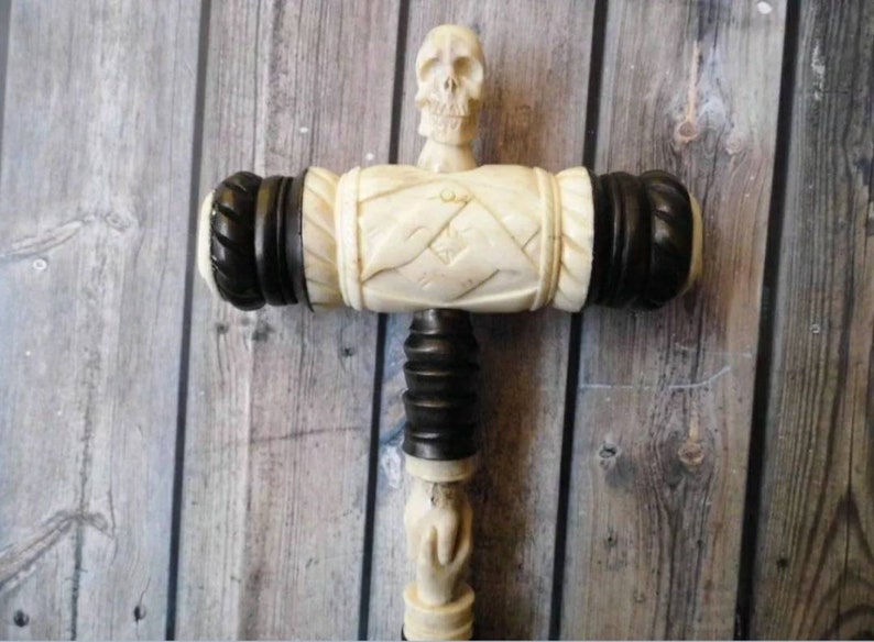 Masonic Freemason Hammer Gavel from Antler and Wood Carved Etsy