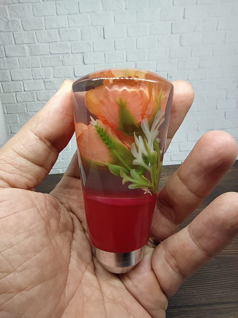 Underwater Rose Flower Gear Shift Knob From Acrilyc Resin_a21 Etsy