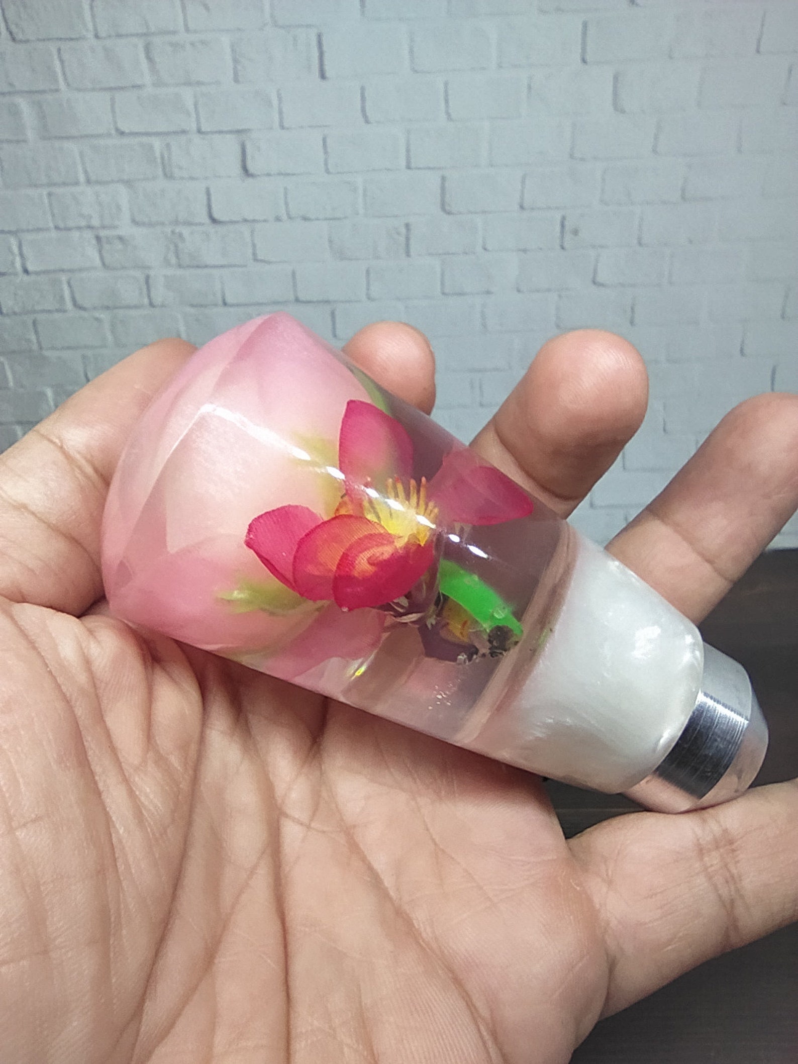 Underwater Pink Rose Flower Gear Shift Knob Acrylic Resin_a111 Etsy