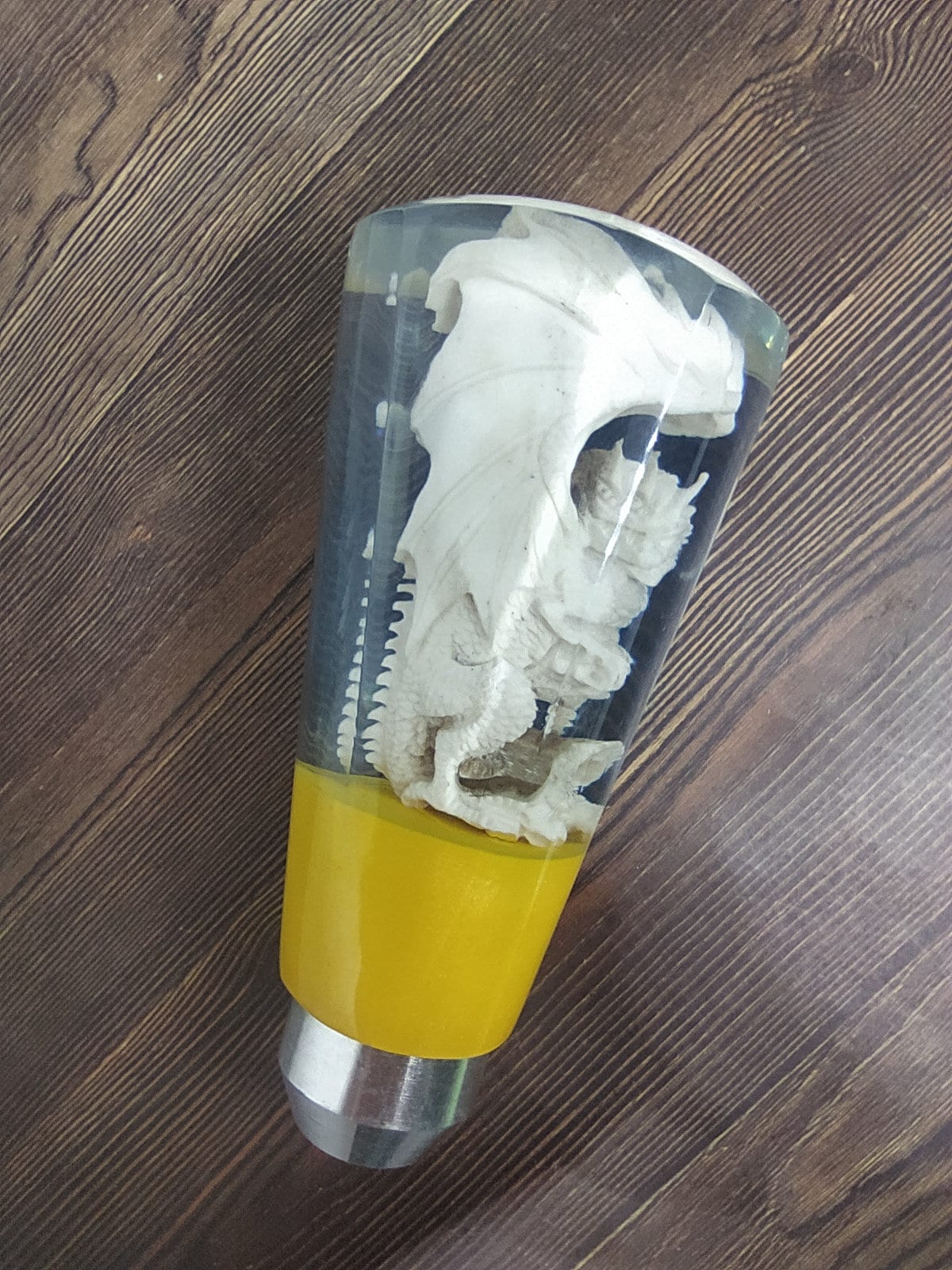 Underwater Dragon Sculpture Gear Shifter Knob Deer Antler Etsy