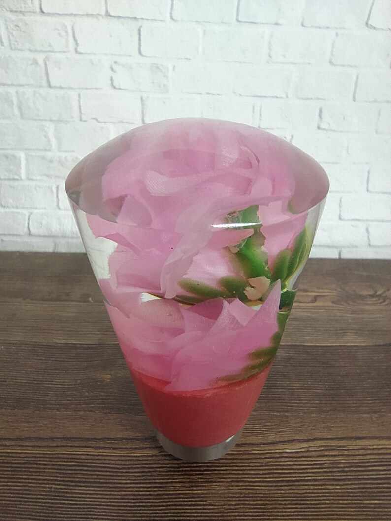 Underwater Pink Rose Flower Gear Shift Knob Acrylic Resin_a158 Etsy