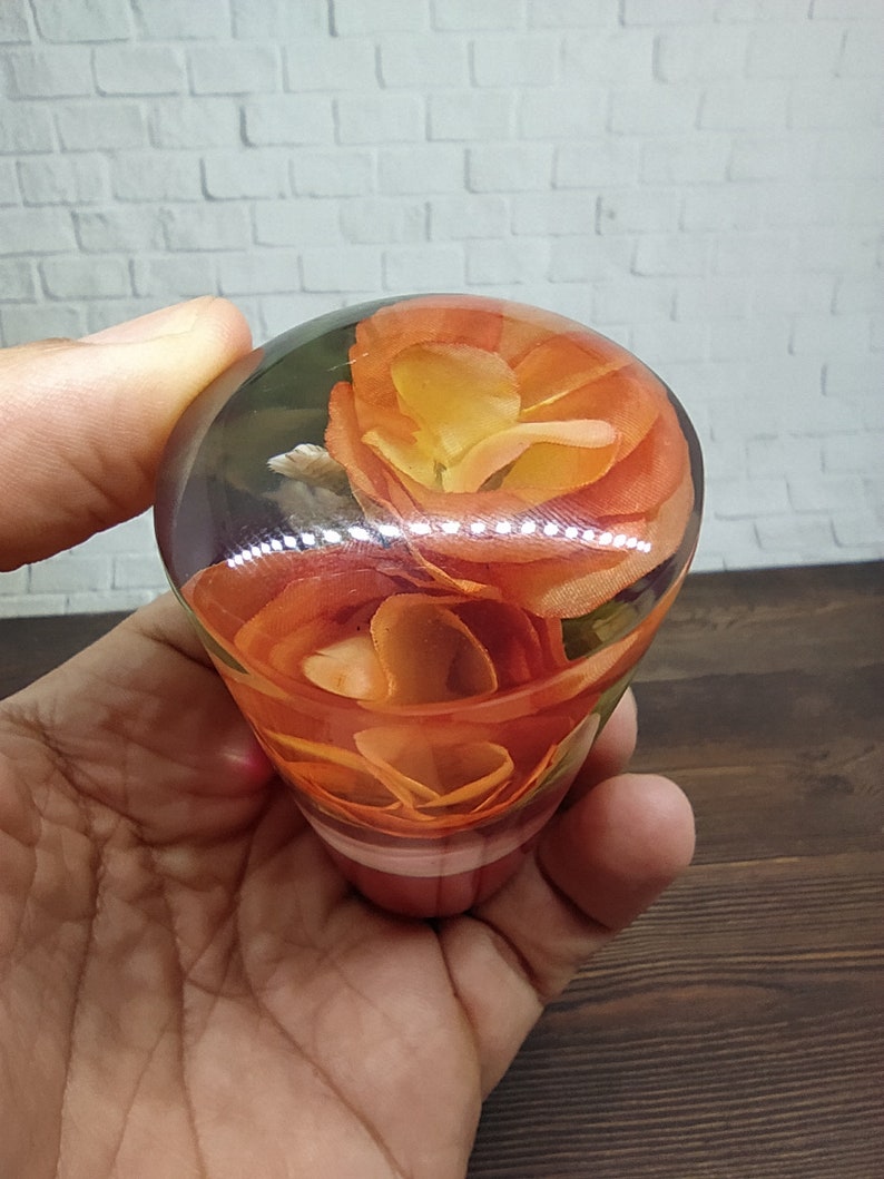 Underwater Rose Flower Gear Shift Knob From Acrilyc Resin_a21 Etsy
