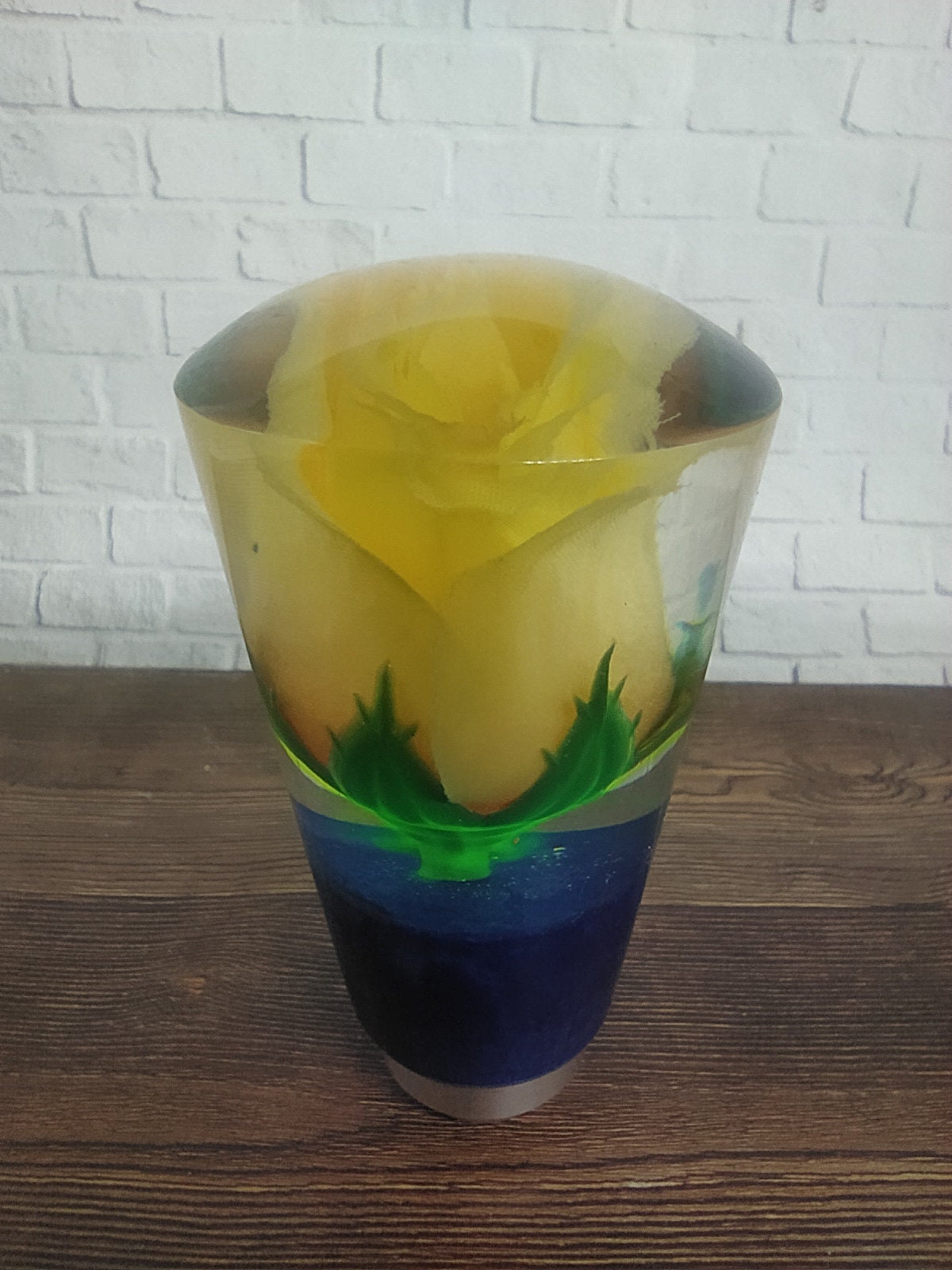 Underwater Yellow Rose Flower Gear Shift Shifter Knob Acrylic Etsy