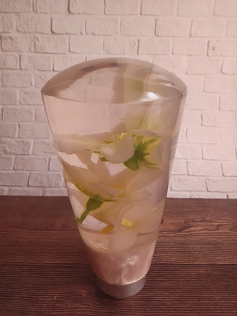 Underwater White Flower Gear Shift Shifter Knob From Acrilyc Etsy