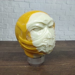 Scorpion Mortal Combat Kombat Gear Shift Shifter Knob Handle Transmission from Billiard Ball Number 9 Hand Carved (Thread 12x1,25)