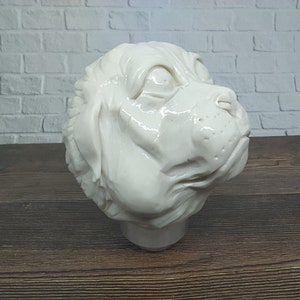 Bulldog Pitbull Pit Bull Dog Gear Shift Shifter Knob Handle Transmission from Billiard Ball Hand Carved  (Thread 12x1,25)