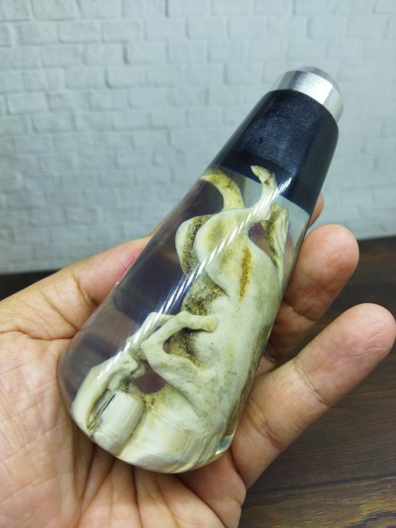 Underwater Horse Sculpture Gear Shift Shifter Knob Deer Antler Etsy