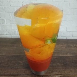 Underwater TULIPS Mini Rose Bud Yellow Flower Gear Shift Shifter Knob from Acrilyc Resin_a165 (Thread 12x1,25)