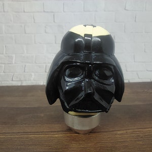 Darth Vader Star Wars Gear Shift Shifter Knob Handle Transmission from Billiard Ball Number 8 Hand Carved (Thread 12x1,25)