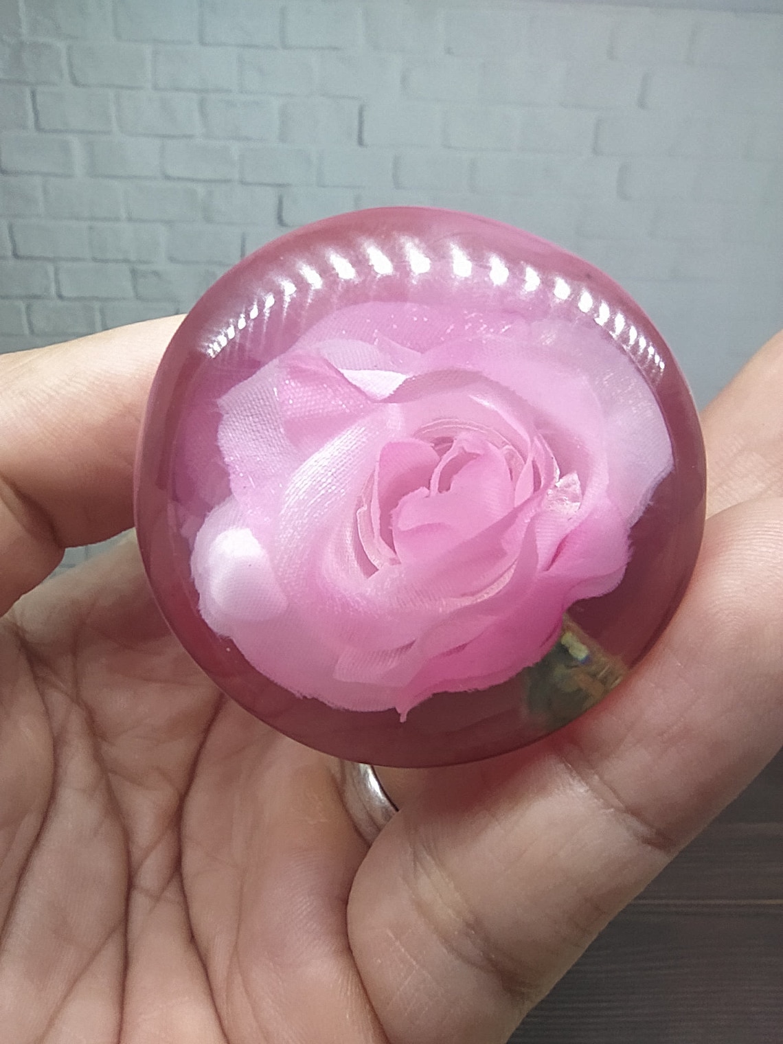Underwater Pink Rose Flower Gear Shift Knob Acrylic Resin_a158 Etsy