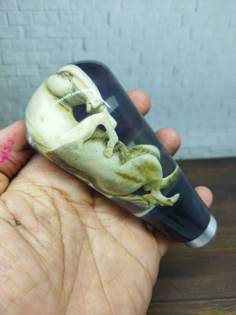 Underwater Horse Sculpture Gear Shift Shifter Knob Deer Antler Etsy