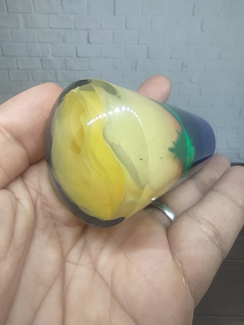 Underwater Yellow Rose Flower Gear Shift Shifter Knob Acrylic Etsy