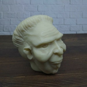 Devil Demon Monster Frankenstein Head Statue from Billiard Ball  Hand Carved