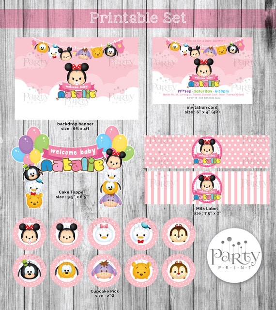 Print-It-Yourself (Digital Copy) Tsum Tsum Printable Set**No physical item will be shipped Il_570xn