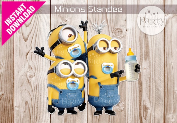 Print-It-Yourself (Digital Copy) Minions Standee - Baby Shower 3ft **No physical item will be shipped** Il_570xn