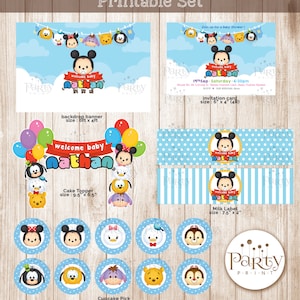 Print-It-Yourself (Digital Copy) Tsum Tsum Printable Set-Baby Boy * * Kein physischer Artikel wird ausgeliefert