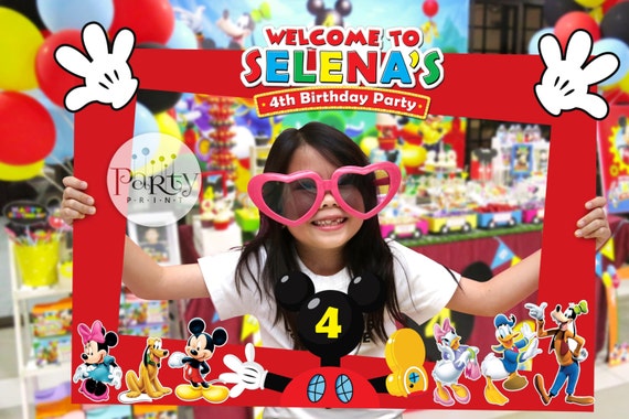 Print-It-Yourself (Digital Copy) Mickey Mouse Clubhouse Inspired DIY Photo Frame Prop**No physical item will be shipped** Il_570xn