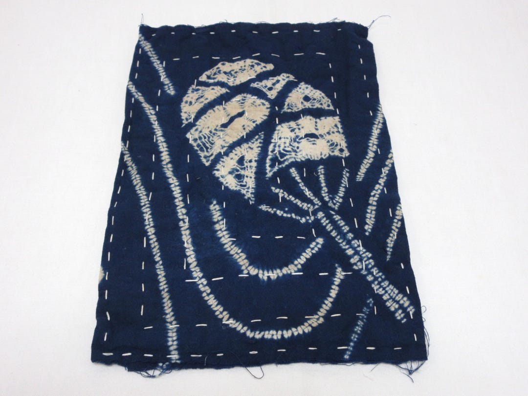 Vintage Japanese Sashiko Fabric / Boro / ZO-KIN / No.25012038 - Etsy