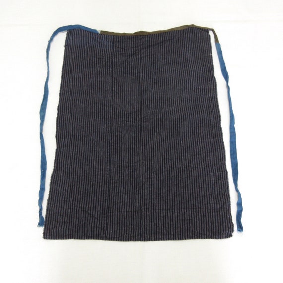 Vintage indigo maekake / Vintage japanese apron /