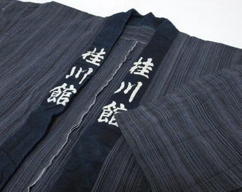 Vintage hanten jacket / Unused one-Wash item / vintage japanese haori / Aizome /  Kanji / No 230122813