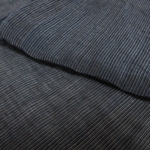Vintage Japanese Indigo Linen Fabric / Aizome / Asa / Shima