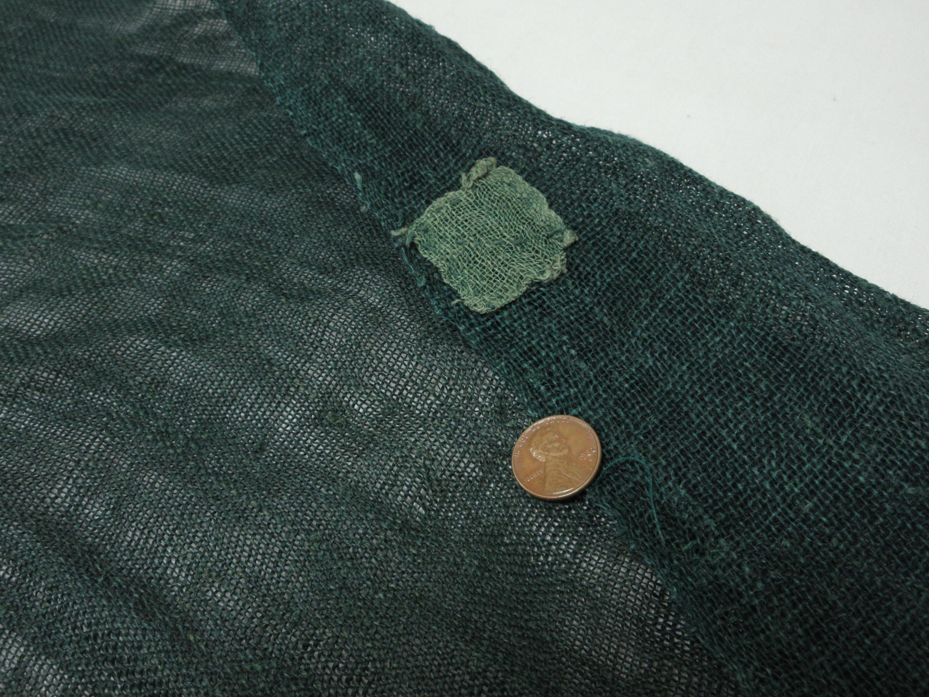 Vintage Japanese Linen Mosquito Net Fabric / Kaya / Kusakizome