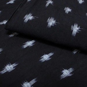 Vintage Japanese indigo fabric / Aizome / Kasuri / Japanese ikat design / No.25081911