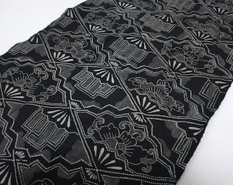 Vintage Japanese indigo fabric / KATAZOME / AIZOME / No.25080210