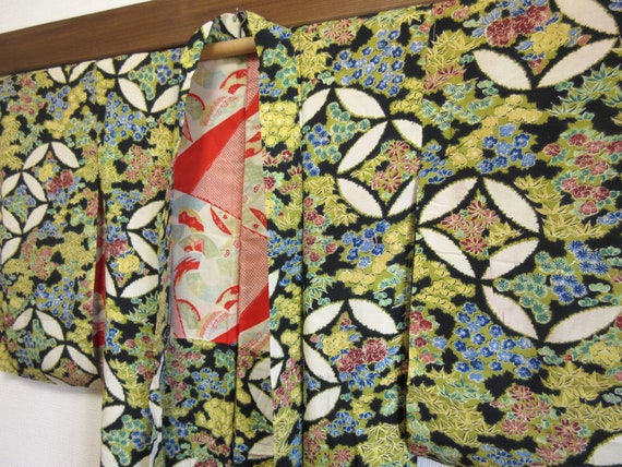 Vintage haori / japanese silk kimono jacket / Naga