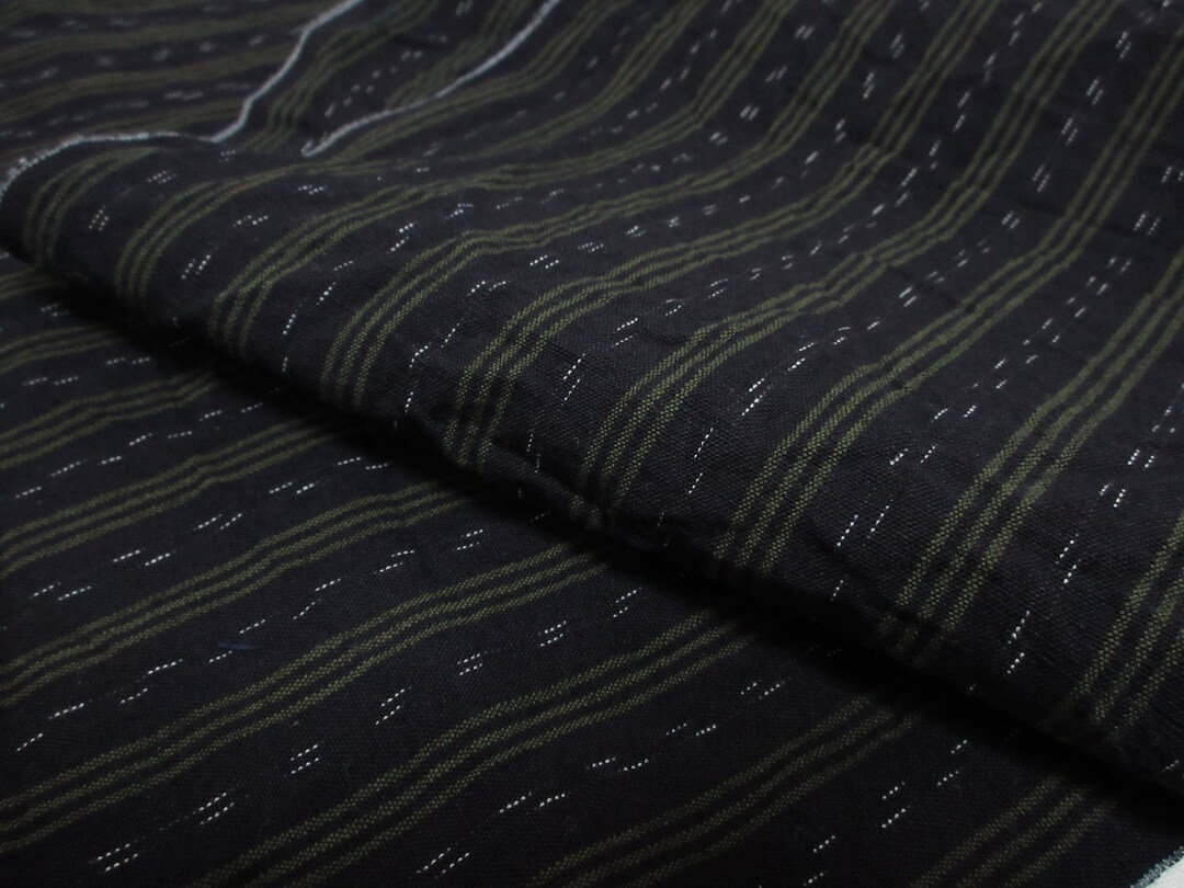 Vintage Japanese Indigo Fabric / Aizome / Shima / Stripe - Etsy