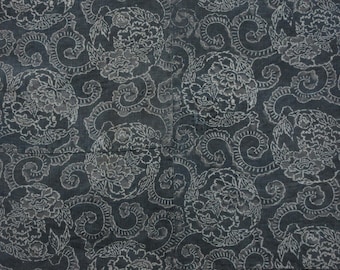 Vintage Japanese indigo fabric / KATAZOME / AIZOME / Boro / No.25010315
