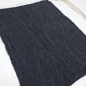 Vintage indigo maekake / Vintage japanese apron / work apron / Aizome / Shima / No.25012042