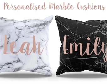 Marble print cushion | Etsy Marble Pillow Case | Marble pillow