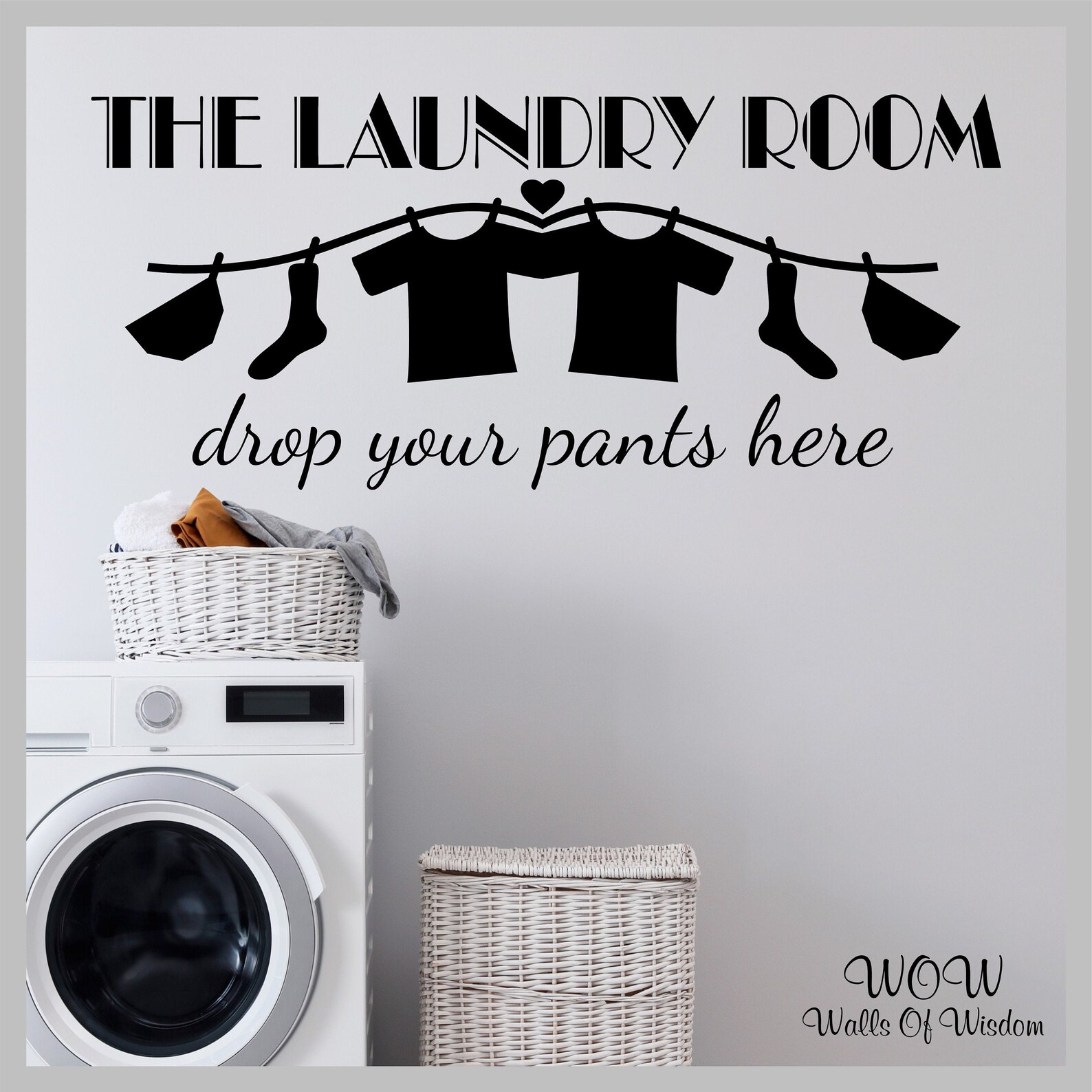 The Laundry Room Wall Sticker Wall Decal Wall Art Sticker Etsy