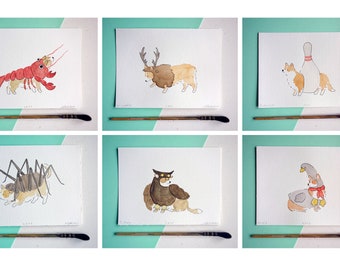 Costumes and corgis - corgi illustration - costumed dogs illustrations - cute original watercolour illustration from C is for corgi book